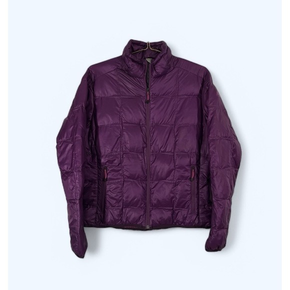 Eddie Bauer First Ascent Jacket Womens XL Purple Goose Down Insulted Puffer Coat - Picture 1 of 6